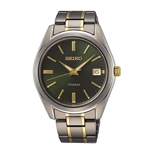 Image of Seiko Men Analog Quartz Watch with Stainless Steel Strap SUR377P1