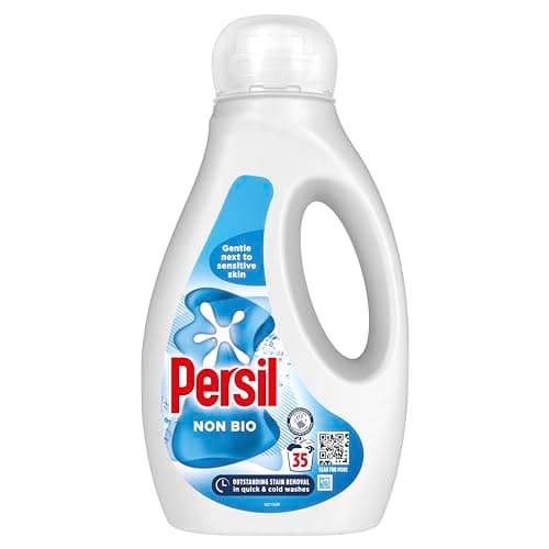 Image of Persil Non Bio Laundry Washing Liquid Detergent outstanding stain removal in quick & cold washes tough on stains, gentle next to sensitive skin 35 washes (945 ml)