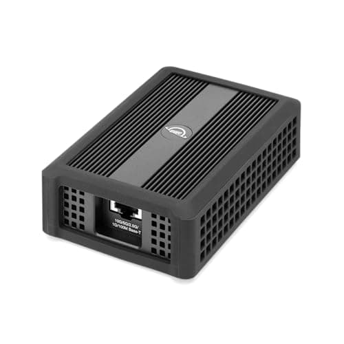 Image of OWC Thunderbolt 3 10G Ethernet Adapter, for High-Speed Network Connections, RJ45 Port Supports 10Gb/s, 5Gb/s, 2.5Gb/s, 1Gb/s and 100Mb/s Base-T, Compatible with Thunderbolt 3 or 4 Ports
