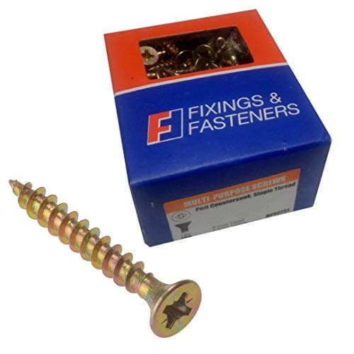 Image of Forgefix Multi-Purpose Pozi Screw 4.0 25 8 x 1 Hardened Steel 200 Box MPS425Y