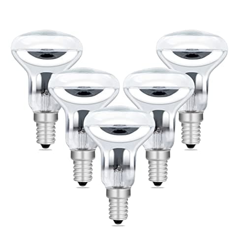 Image of SCNNC R50 Spot Reflector Bulbs E14 Dimmable AC220-240V, 350LM Warm White 2700K, R50 Spotlight Bulbs E14 SES Small Edison Screw Cap Reflector Lamp, Pack of 5