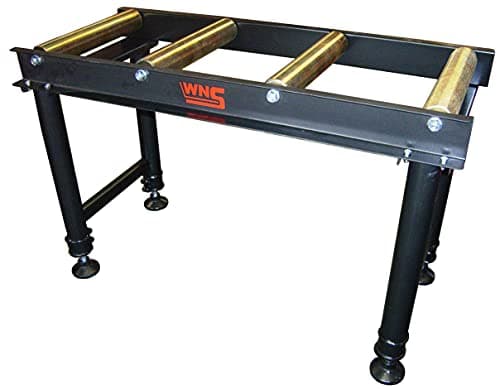Image of WNS Heavy Duty Roller Conveyor Table 1 Metre Holds 400Kg 4 Rollers Adjustable