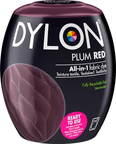 Image of DYLON Washing Machine Fabric Dye Pod for Clothes & Soft Furnishings, 350g – Plum Red