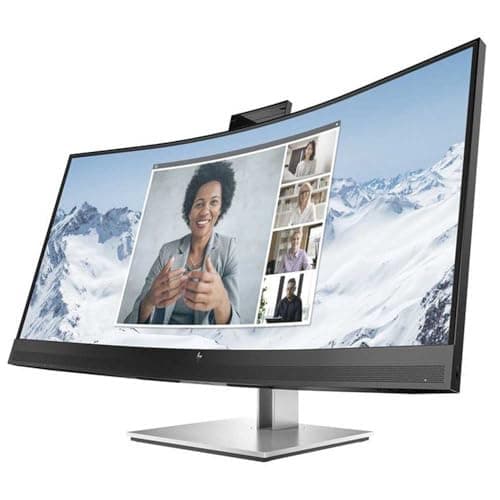 Image of HP E34m G4 34" WQHD (3440 x 1440) Curved USB-C Conferencing Monitor Response Time 5ms 75Hz, HDMI, DisplayPort, USB-C Built-in Speakers, Built-in Camera- 40Z26AA-AG