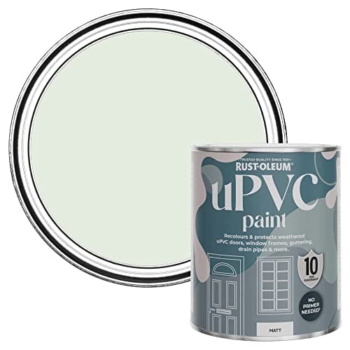 Image of Rust-Oleum Green uPVC Door and Window Paint in Matt Finish - Sage Mist 750ml