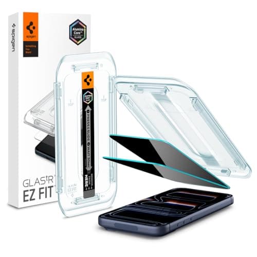 Image of Spigen Glas.tR EZ Fit Privacy Tempered Glass Screen Protector for iPhone 17 Pro / 17, iPhone 16 Pro - 2 Pack