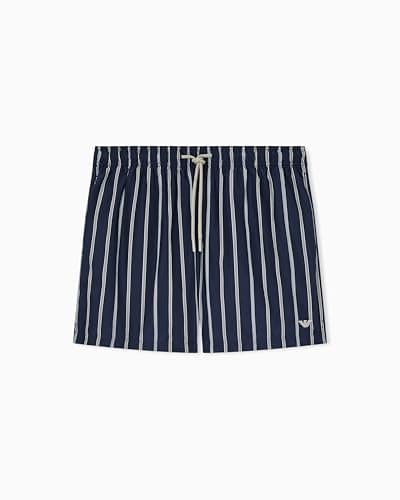 Image of Emporio Armani Men's Stripes Boxer Blue XL