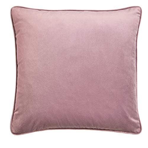 Image of Laurence Llewelyn-Bowen Velvet Cushion – Blush Pink Luxury Throw Pillow – 43x43cm Soft Decorative Cushion with Filling – Montrose Collection – Elegant Accent for Sofa, Bed or Chair