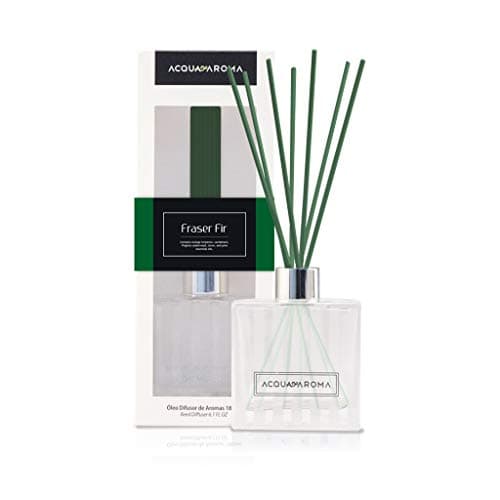 Image of Acqua Aroma Fraser Fir Reed Oil Diffuser 6.1 FL OZ (180ml) Contain Essential Oils. Frasier Fir Christmas Scent