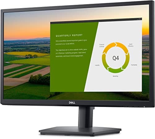 Image of Dell E2422HS 24 Inch Full HD (1920x1080) Monitor, 60Hz, IPS, 5ms, Height Adjust, Built-in Speakers, DisplayPort, HDMI, VGA, 3 Year Warranty