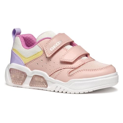 Image of Geox J ILLUMINUS Girl A, Girls’ Sneaker, Pink/Multicolor,