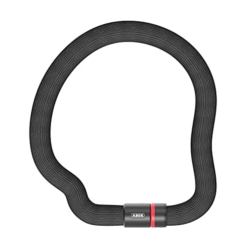 Image of ABUS Chain Lock Goose Lock 4204K - Flexible, Rattle-Free Bicycle Lock Made of Hardened Steel - 4 mm Thick Steel Chain, 28 mm Total Diameter - 85 cm Long - with Key - Black