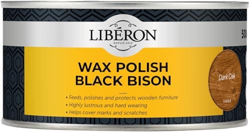 Image of Libéron Wax Polish Black Bison Paste Dark Oak 500ml