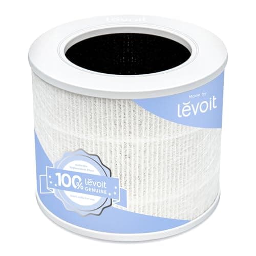 Image of LEVOIT Core Mini-RF Genuine Air Purifier Replacement Filter 3-in-1 HEPA, High-Efficiency Activated Carbon, White, Suitable for Core Mini