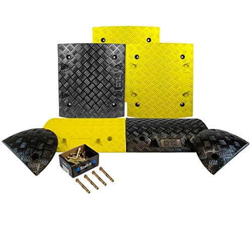 Image of Speed Ramp Kit, 10MPH Heavy Duty Speed Ramps – All Lengths - Speed Hump Safety - Car, HGV, Vehicle Ramps - Premium Grade Durable - Traffic Calming Safety - 50mm (3 METRE)