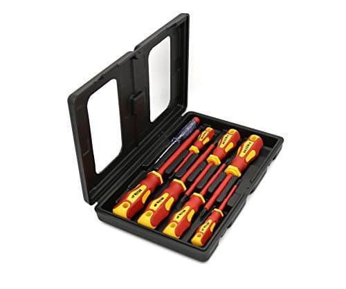 Image of Hilka 34489008 Electricians Screwdriver Set (8-Piece),Black