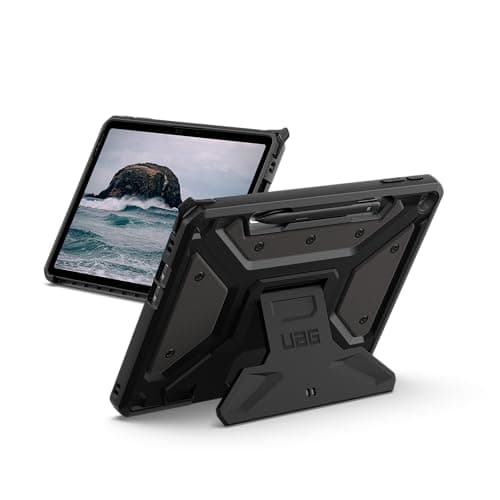 Image of URBAN ARMOR GEAR UAG Designed for Microsoft Surface Pro 1st Edition 12" Case - Rugged Protective Cover with Multi-angle Built-in Kickstand & Pen Holder Military Grade Drop Proof, Metropolis SE Black