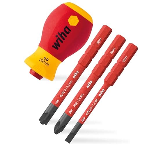 Image of Wiha SB 2831-01 SoftFinish Electric slimVario Stubby Red Yellow SB28310101