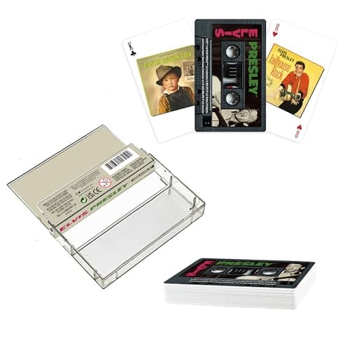 Image of AQUARIUS Elvis Presley Premium Cassette Playing Cards -Elvis Presley Themed Deck of Cards for Your Favorite Card Games - Officially Licensed Elvis Presley Merchandise & Collectibles