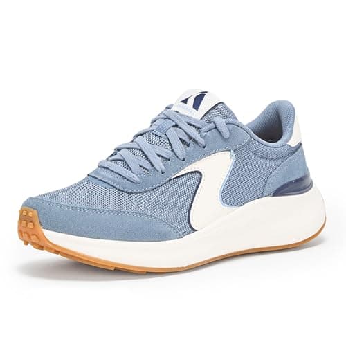 Image of Skechers BLVD Retro Runner Womens Chunky Trainers Blue 4 UK