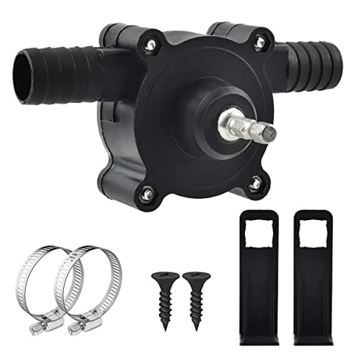 Image of Electric Drill Pump, Mini Electric Drill Pump Portable, Self-Priming Hand Drill Powered Water Pumps, Water Oil Diesel Drill Pumps for Home Garden