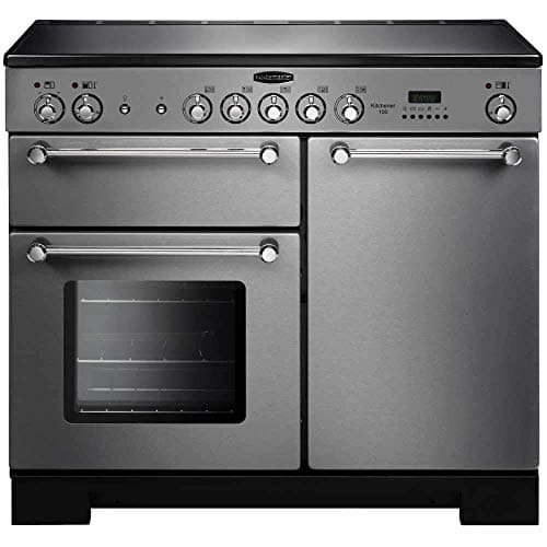 Image of Rangemaster Kitchener 100cm Electric Range Cooker With Ceramic Hob - Stainless Steel