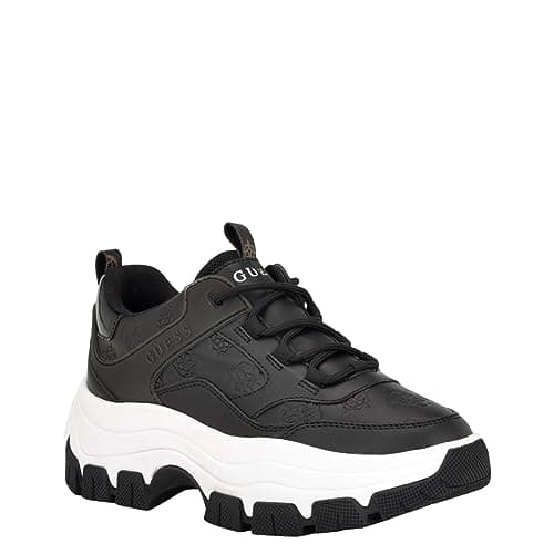 Image of GUESS Women's Jelexa Sneaker, Black, 6 UK