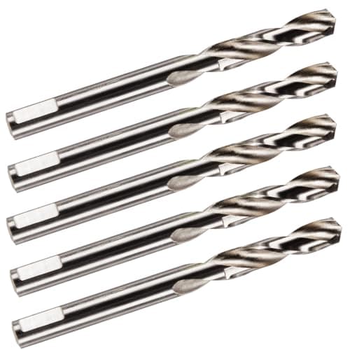 Image of Pack Of 5 x 6.35mm (1/4") HSS Pilot Drill Bit For Bi-Metal Holesaws + Arbors/Hole Saw. Centre Drill For Hole Saws