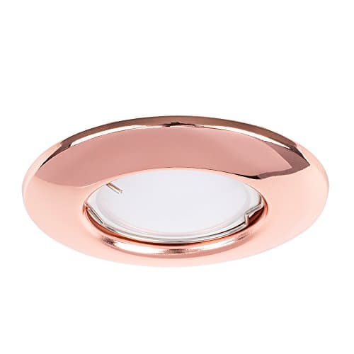 Image of MiniSun | GU10 Ceiling Downlight Fitting in a Modern Copper Finish | Recessed Lighting, Home Décor & Improvement Essential | Mains Wired