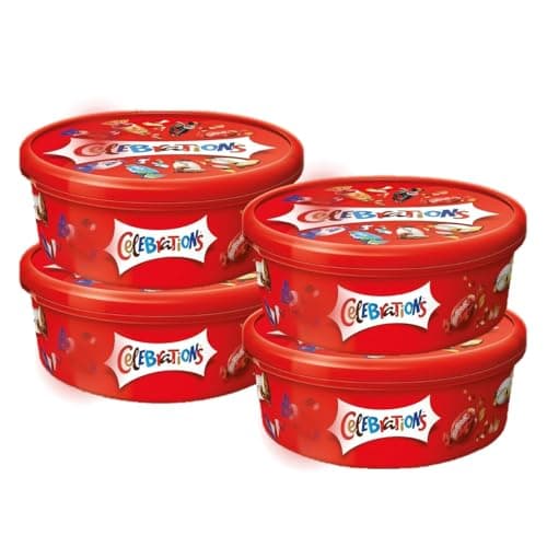 Image of 4 X Celebration Chocolate Tubs 550G Christmas 2025 (NEW PACK)