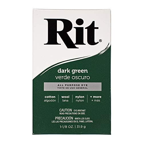 Image of All Purpose Concentrated Rit Dye Powder Multi-Packs for Clothing, Décor, and Crafts – Dark Green (1 Pack)