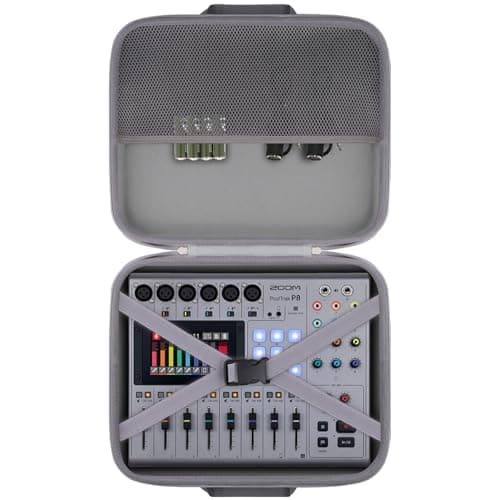 Image of co2CREA Hard Storage Carry Travel Case for Zoom PodTrak P8 Portable Podcast Recorder(Case Only,Without Recorder)
