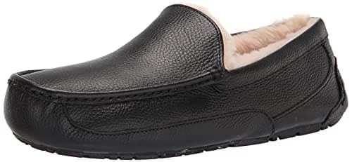 Image of UGG Men's Ascot Slipper, Black, 8 UK