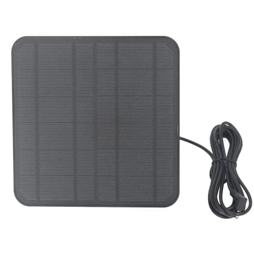 Image of Solar Panel for Ring, Camera Solar Panel Charger for Ring Stick Up & Spotlight Cam Battery, IP65 Weatherproof, with 9.8ft Cable, 360° Rotatable Bracket (Black)