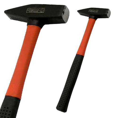 Image of Heavy Duty Machinist Hammer - with Fiberglass 300G Handle | Easy Grip, DIY Tool, Engineer Workshop Household | Professional Builders Hand Tools | Durable Strong Quality Long Lasting