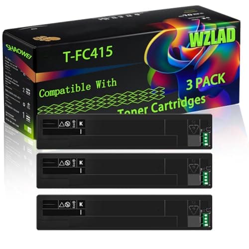 Image of WZLAD T-FC415 Compatible for Toshiba Toner Cartridges with Chip E-Studio 2515 AC 4515 AC 3015 AC 5015 AC 3515 Printers (3 Pack Black)