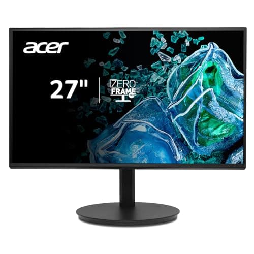 Image of acer Vero 27” FHD 1920 x 1080 ZeroFrame Design IPS Home Office Monitor Adaptive-Sync Up to 120Hz Refresh 1ms (VRB) 1 x Display Port 1.2, 1 x HDMI 1.4 & 1 x VGA CB272 Gbmiprx