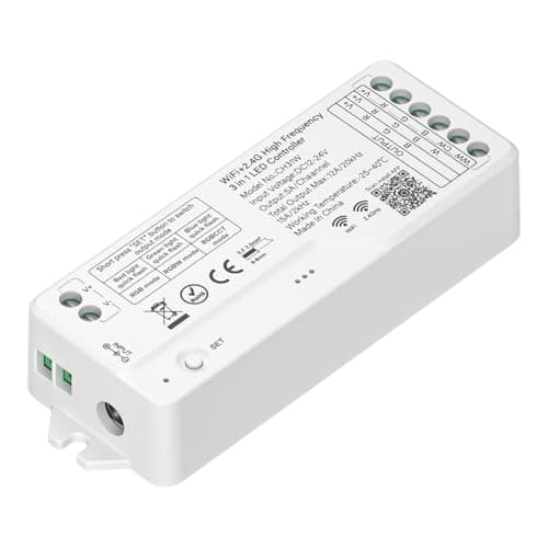 Image of BTF-LIGHTING CH31W COB WiFi+2.4G High Frequency 3in1 LED Controller Support RF Remote Tuya/Smart Life APP Google Assistant Alexa Control for FCOB SMD PWM RGB RGBW RGBCCT LED Strips(NO Remote & Power)