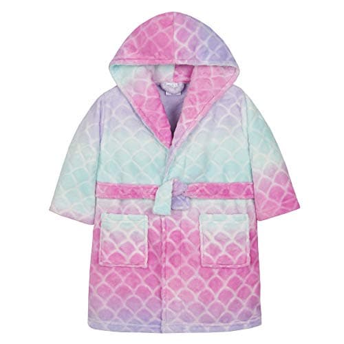 Image of Minikidz Girls Sherbet Ombre Plush Mermaid Dressing Gown Mermaid 2-3 Years