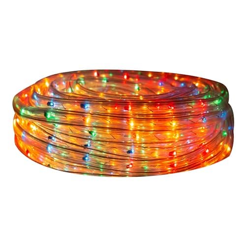 Image of The Christmas Workshop 74750 20m Multi-Coloured Rope Lights With Speed Control Unit / Indoor & Outdoor Christmas Lights / Christmas, Weddings & Gardens