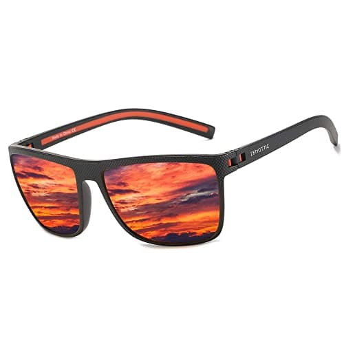 Image of ZENOTTIC Polarised Sunglasses for Men Lightweight TR90 Frame UV400 Protection Square Sun Glasses