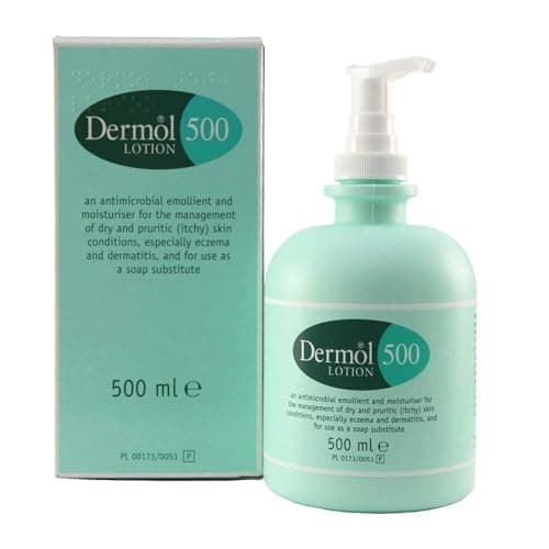 Image of Moisturising Lotion 500ml for Dry Itchy Sensitive Skin Antimicrobial Emollient Hydrating Soap Substitute Cleanser for Irritated Skin Eczema Dermatitis Relief
