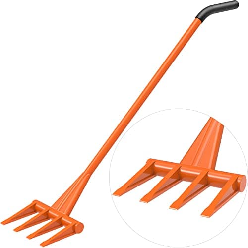 Image of Dolibest Heavy Duty Crowbar, 147cm Long Handled Pry Bar Bent Large Wrecking Bar Roughneck Utility Bar Skirting Removal Tool Pallet Buster Breaker Demolition Tool with Soft Ergonomic Handle Sleeve