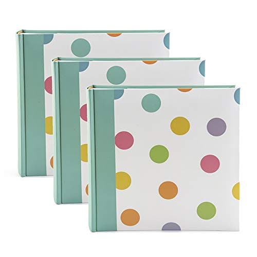 Image of Kenro Box of 3 Candy Series Memo Photo Album, Colourful Spots Design, for 200 Photos 6x4 Inch/10x15cm - CN101SP