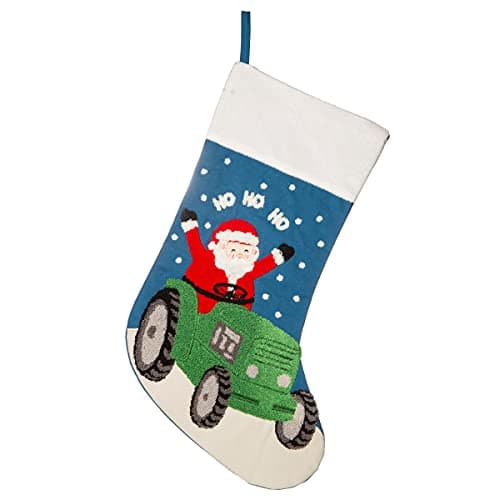Image of Sass & Belle Santa in a Tractor Stocking