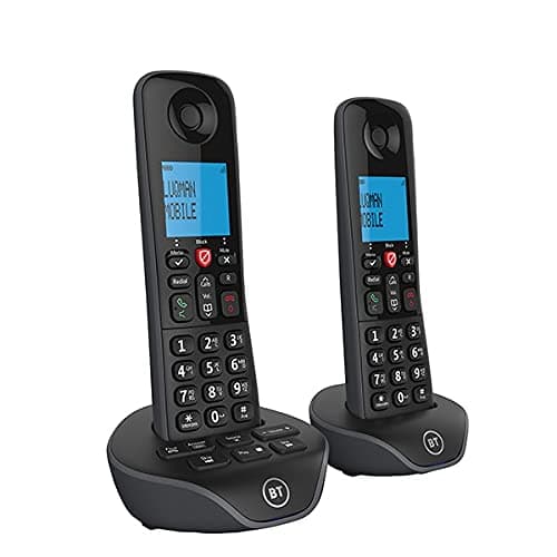 Image of DTL Package BT7880 BT Essential X DECT Digitally Enhanced Cordless Telephone,30 min Recording Answering Machine, Nuisance Call Blocker Plus(Easy Call Blocking), Caller Display(Backlit)(Black - TWIN)