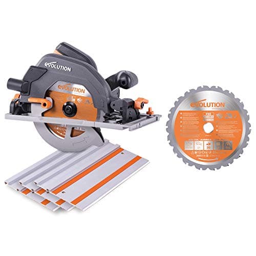 Image of Evolution Power Tools R185CCSX Multi-Material Circular Saw, 185 mm, (230 V) with Additional R185TCT-20T Blade
