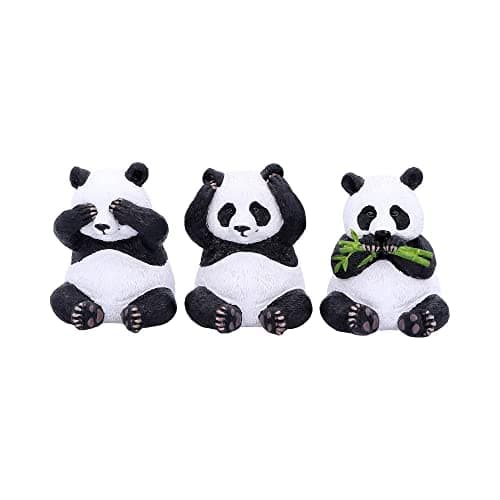 Image of Kilts Wi Hae Three Wise Pandas - Hear No, Speak No, See No Evil Figurines