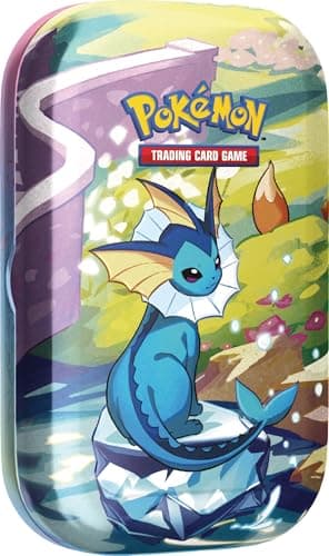 Image of Pokémon TCG: Scarlet & Violet—Prismatic Evolutions Mini Tin – Vaporeon (2 Booster Packs & 1 Coin)