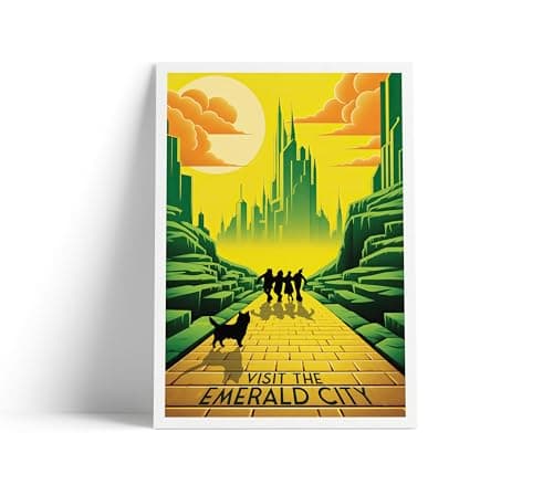 Image of Emerald City Print | Wizard of Oz - Yellow Brick Road (180gsm Matt Poster Paper, A3: 16.5 x 11.7 in)